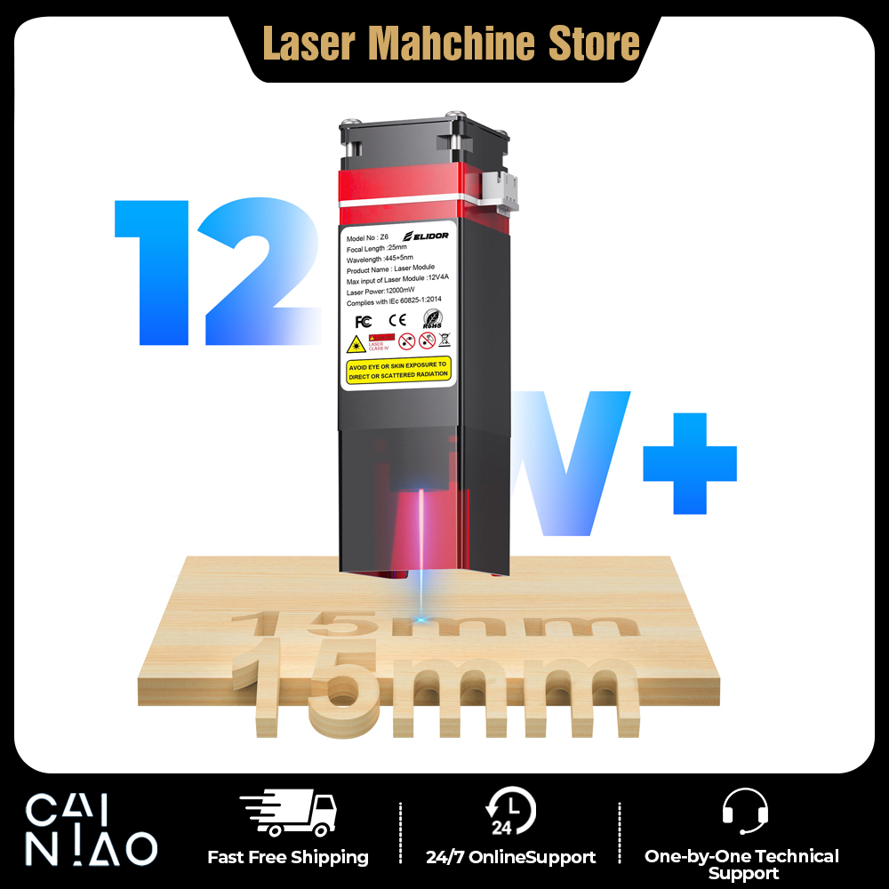 Industrial Laser Cutting Machine - ELIDOR Z6 6W/12W Laser Module Upgrade