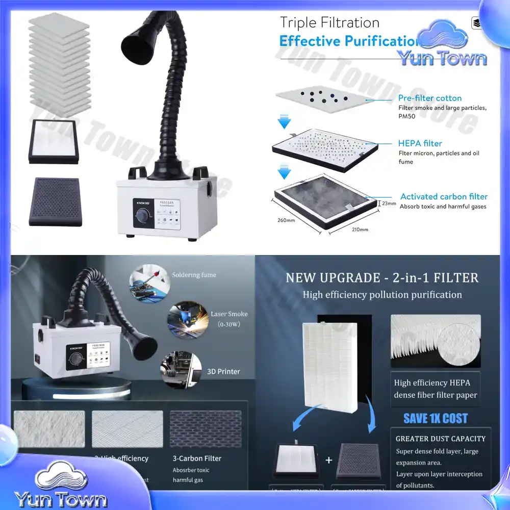Industrial Use Of Laser - 100W Motor Laser Smoke Purifier with
