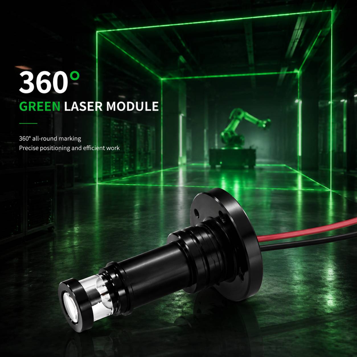 Industrial Flange Mount 30mW R - огляд і ціна Industrial Laser Light
