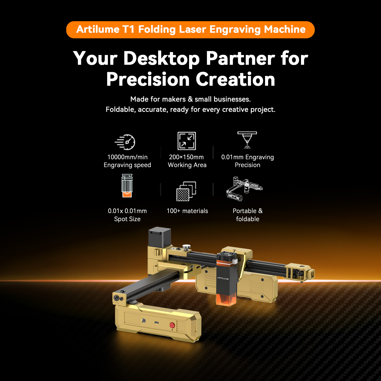 Artilume T1 7W Laser Engraver  - огляд і ціна Industrial Handheld Laser Engraver