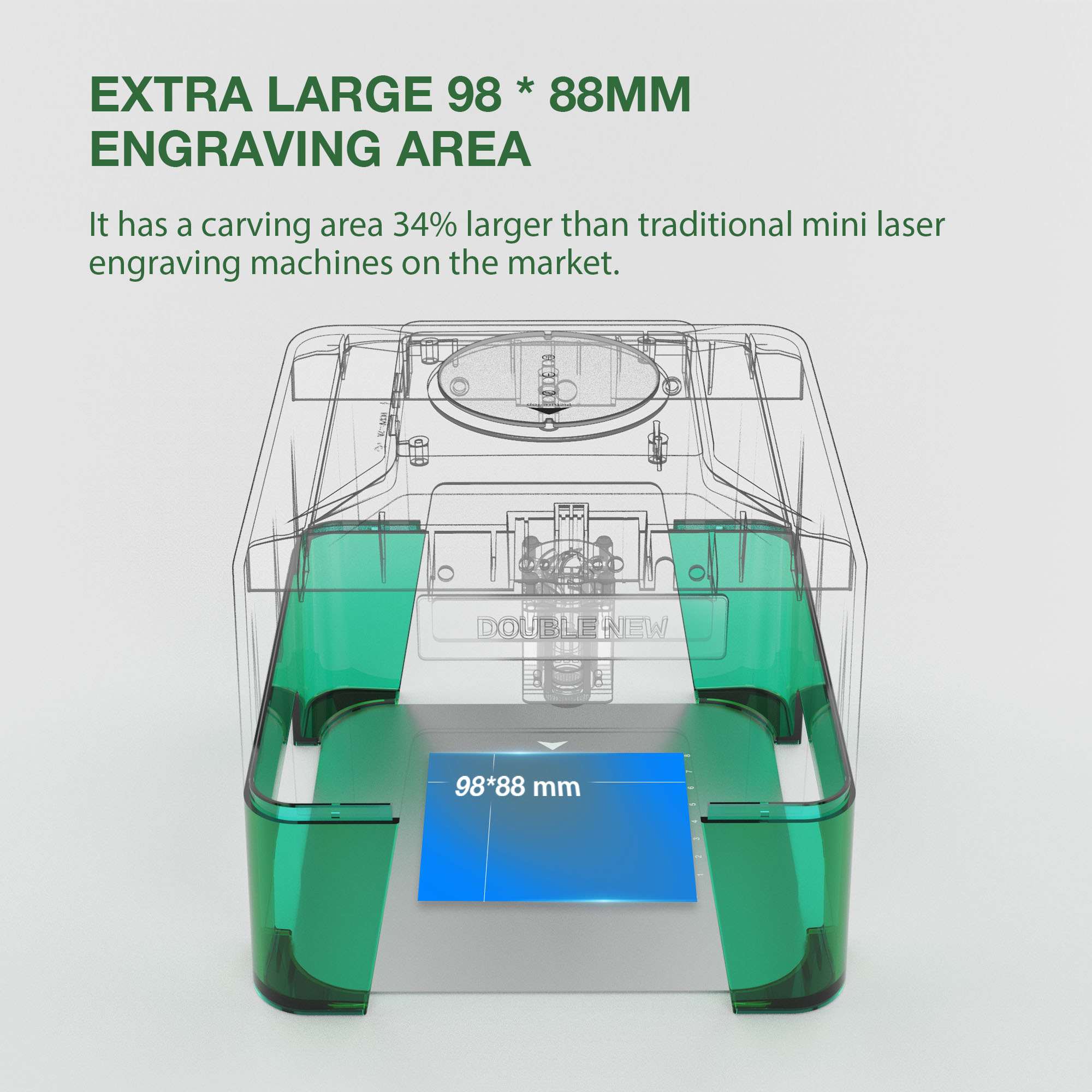 3W Mini Laser Engraver Portabl - огляд і ціна Industrial Handheld Laser Engraver