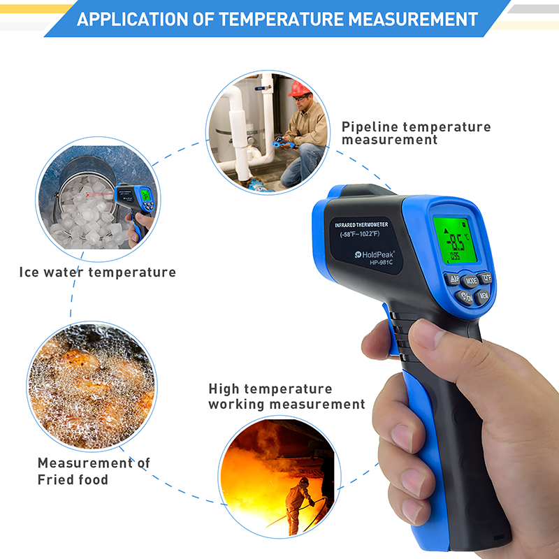 -30-550℃ Digital IR Thermomete - огляд і ціна Industrial Laser Blaster