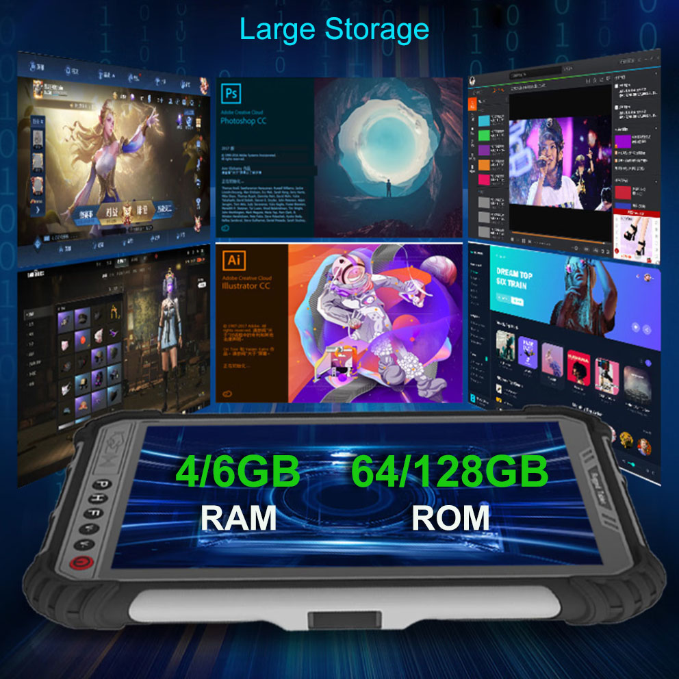 Rugged Tablet RJ45 4GB+64GB 4G - огляд і ціна Industrial Laser Light