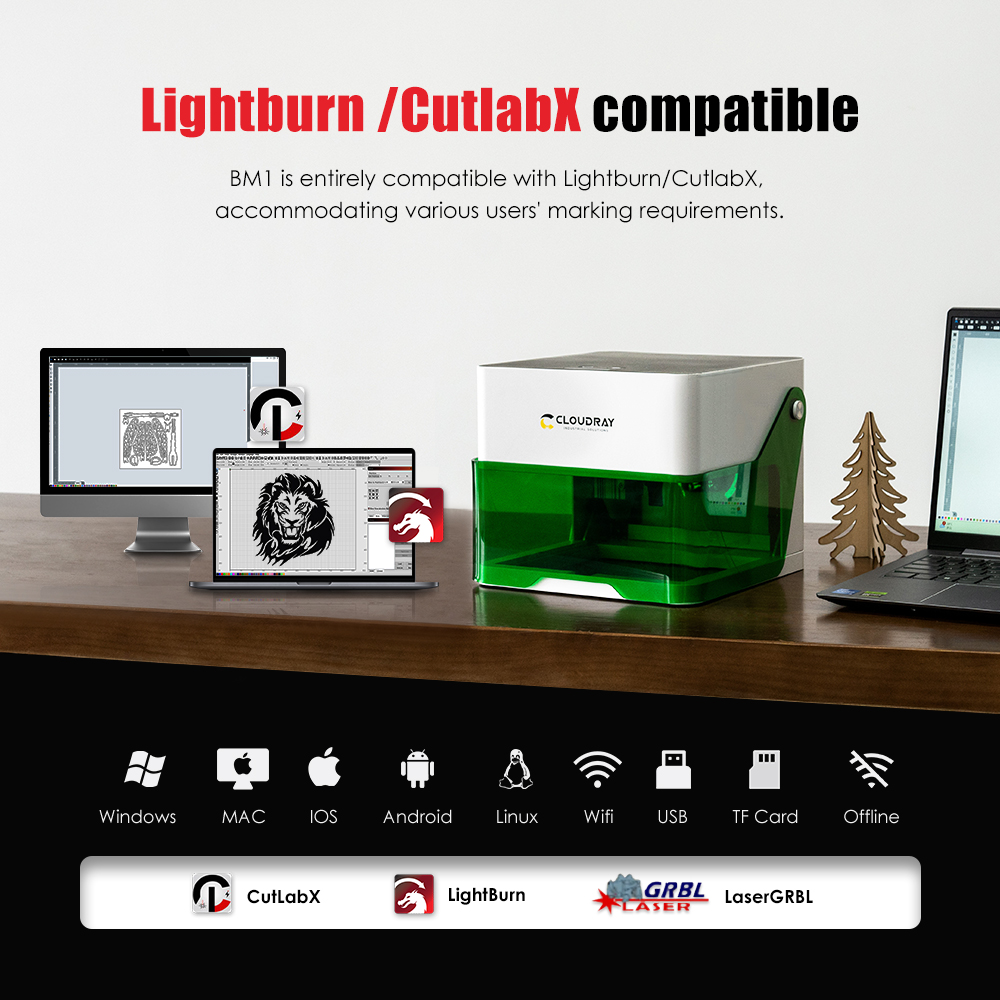 Cloudray 5000mw CNC Mini Laser - огляд і ціна Industrial Laser Cutting Machine
