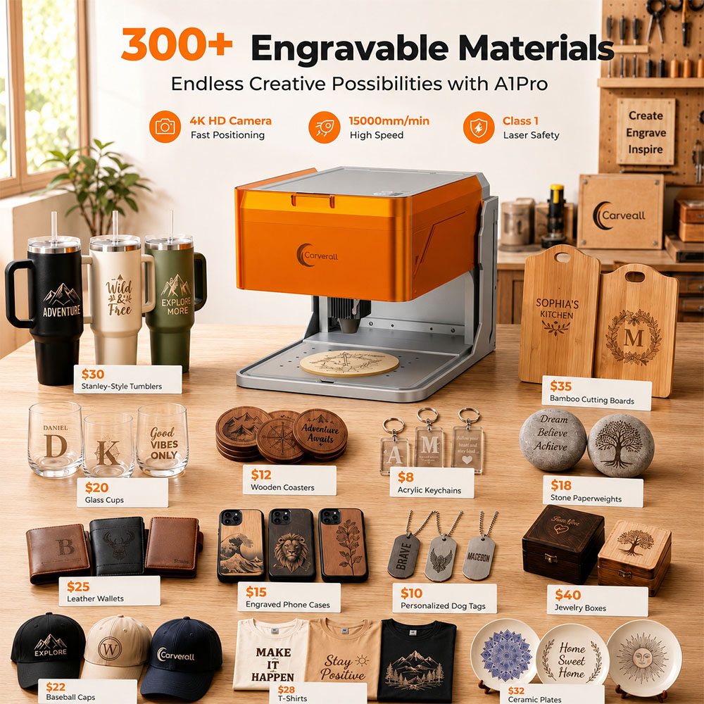 Carverall A1PRO 10W Laser Engr - огляд і ціна Industrial Laser Engraver For Metal