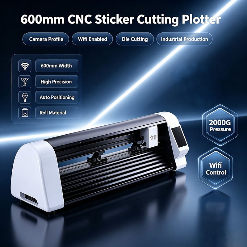 600mm CNC Laser Sticker Cuttin - огляд і ціна Industrial Laser Cutting Machine